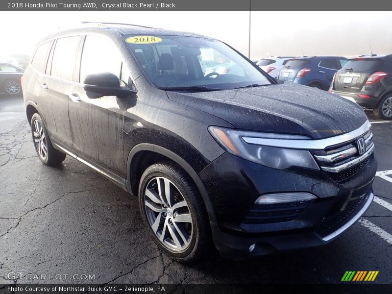 Crystal Black Pearl / Black 2018 Honda Pilot Touring AWD