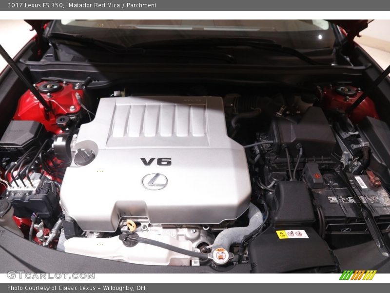 Matador Red Mica / Parchment 2017 Lexus ES 350