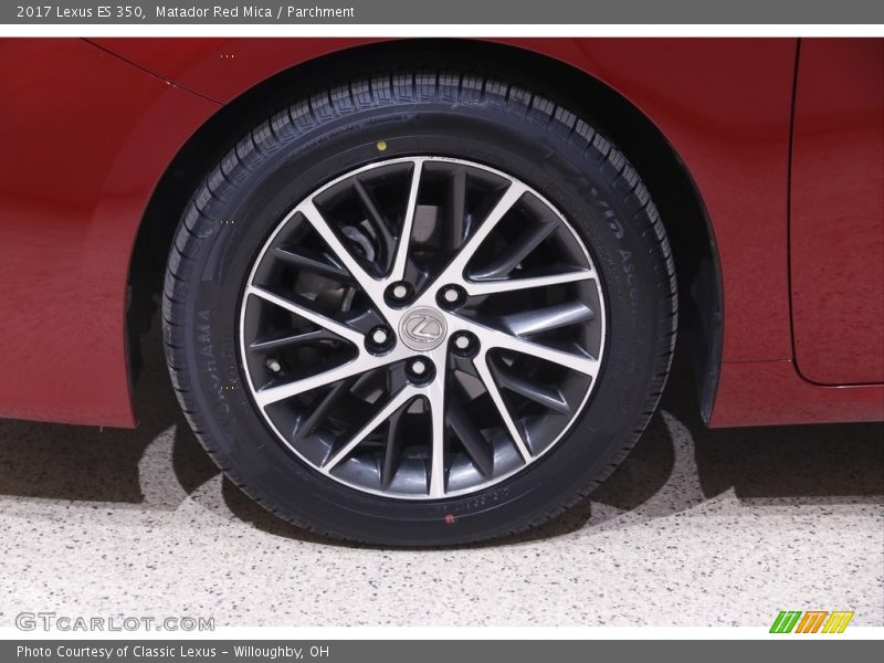 Matador Red Mica / Parchment 2017 Lexus ES 350