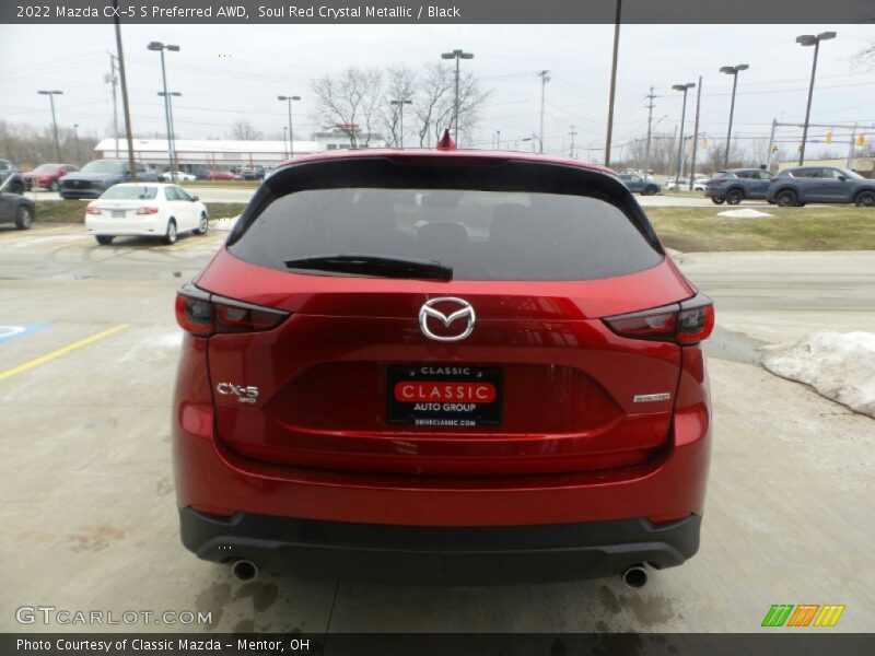 Soul Red Crystal Metallic / Black 2022 Mazda CX-5 S Preferred AWD