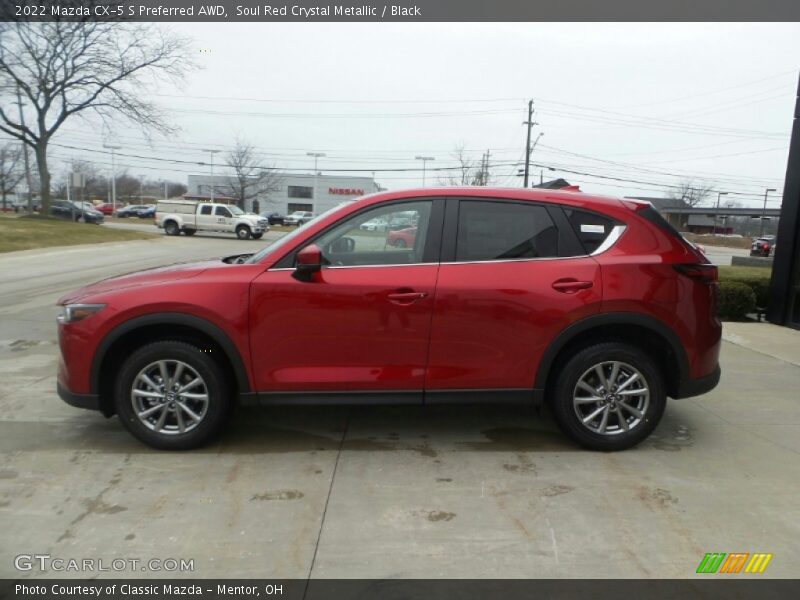 Soul Red Crystal Metallic / Black 2022 Mazda CX-5 S Preferred AWD