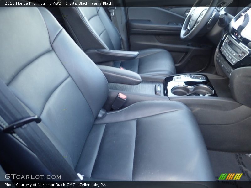 Crystal Black Pearl / Black 2018 Honda Pilot Touring AWD