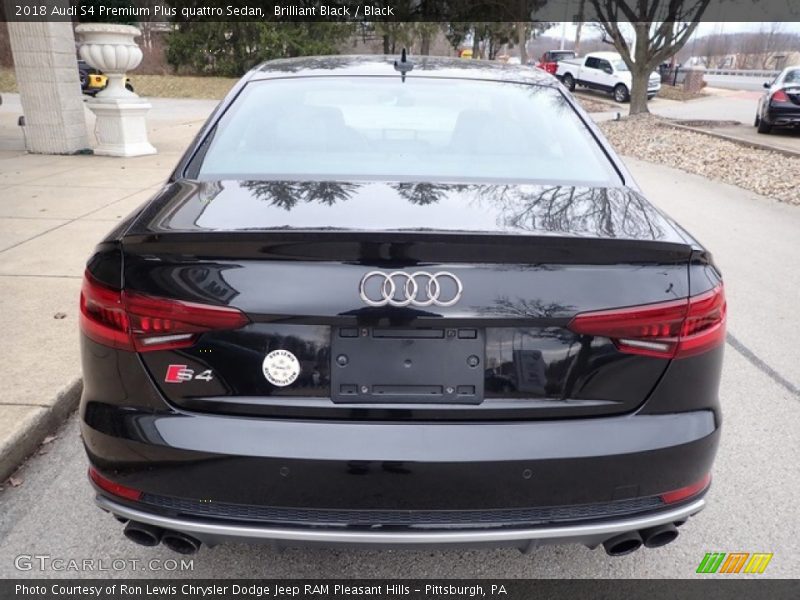Brilliant Black / Black 2018 Audi S4 Premium Plus quattro Sedan