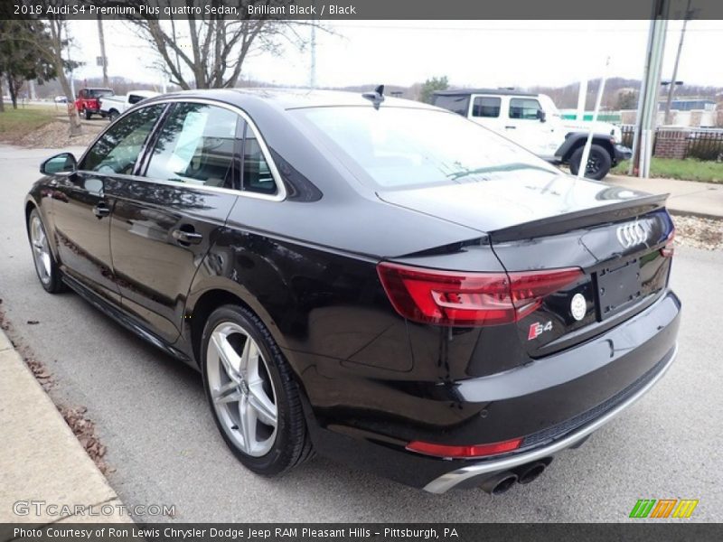 Brilliant Black / Black 2018 Audi S4 Premium Plus quattro Sedan
