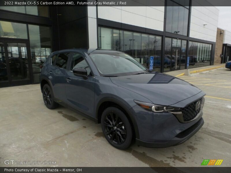 Polymetal Gray Metallic / Red 2022 Mazda CX-5 S Carbon Edition AWD