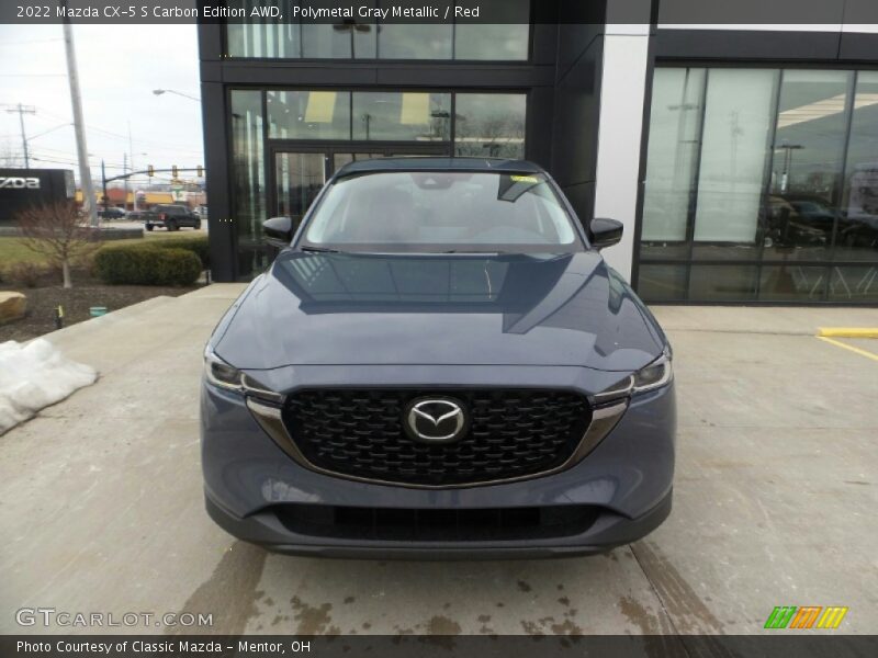 Polymetal Gray Metallic / Red 2022 Mazda CX-5 S Carbon Edition AWD