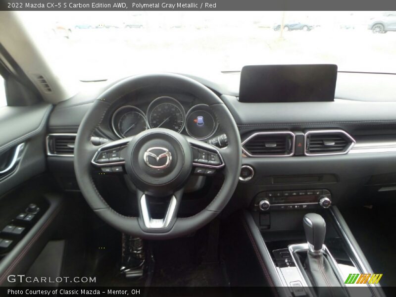 Polymetal Gray Metallic / Red 2022 Mazda CX-5 S Carbon Edition AWD