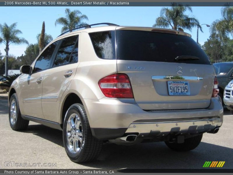 Desert Silver Metallic / Macadamia 2006 Mercedes-Benz ML 500 4Matic