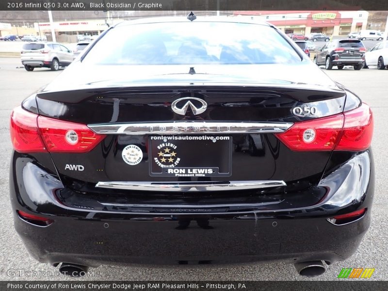 Black Obsidian / Graphite 2016 Infiniti Q50 3.0t AWD