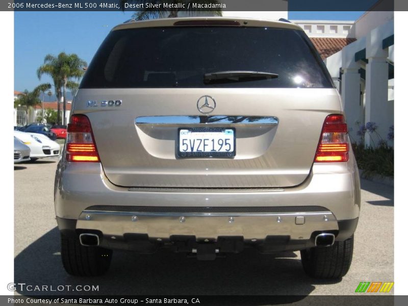 Desert Silver Metallic / Macadamia 2006 Mercedes-Benz ML 500 4Matic