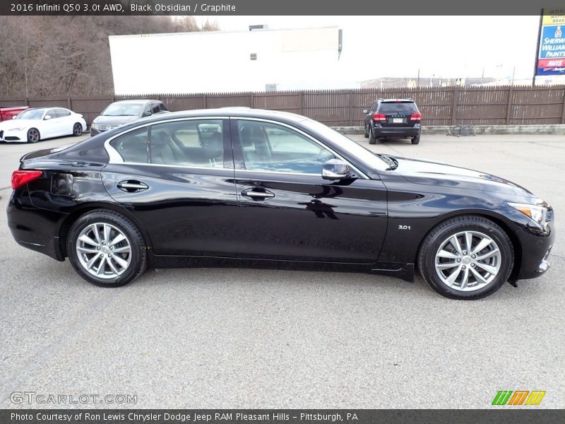 Black Obsidian / Graphite 2016 Infiniti Q50 3.0t AWD