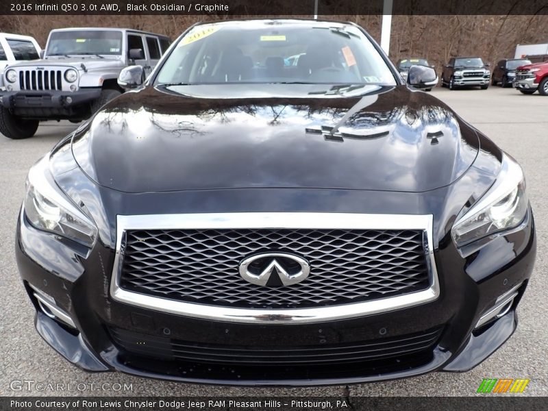 Black Obsidian / Graphite 2016 Infiniti Q50 3.0t AWD