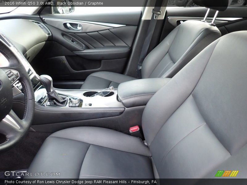 Front Seat of 2016 Q50 3.0t AWD