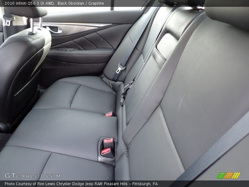 Rear Seat of 2016 Q50 3.0t AWD