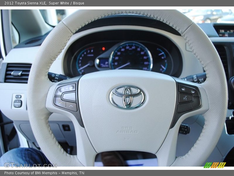 Super White / Bisque 2012 Toyota Sienna XLE