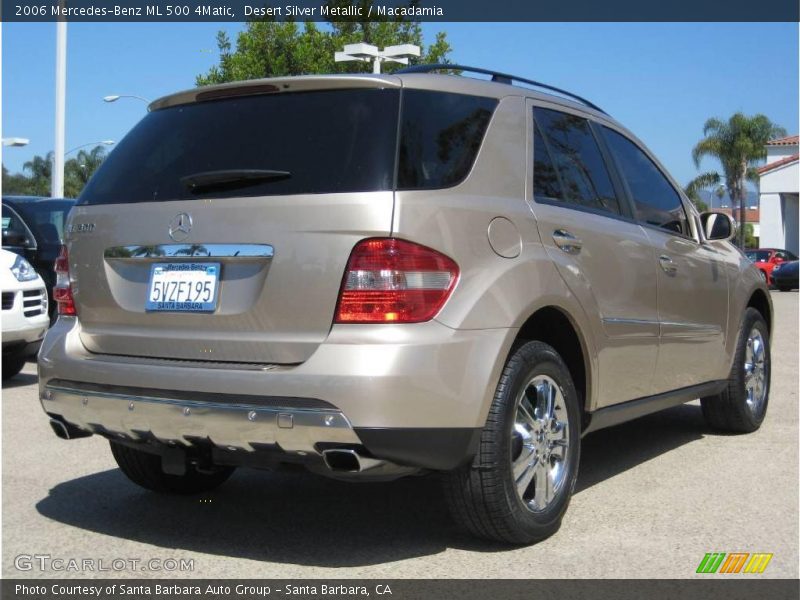 Desert Silver Metallic / Macadamia 2006 Mercedes-Benz ML 500 4Matic