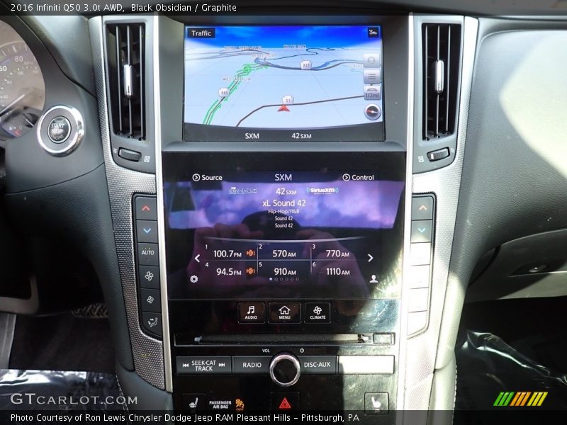 Controls of 2016 Q50 3.0t AWD