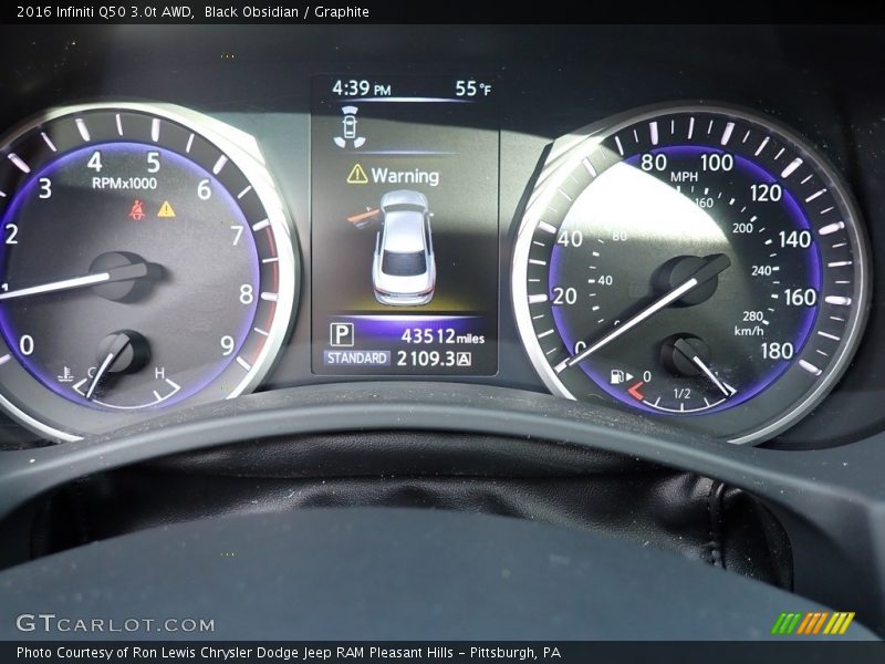  2016 Q50 3.0t AWD 3.0t AWD Gauges