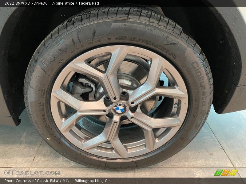 Alpine White / Tacora Red 2022 BMW X3 xDrive30i