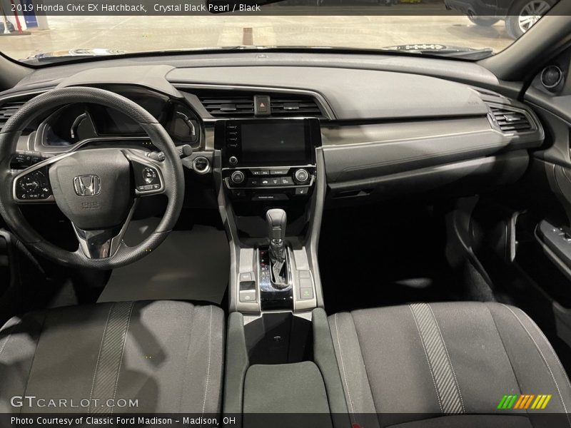 Crystal Black Pearl / Black 2019 Honda Civic EX Hatchback