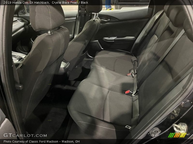 Crystal Black Pearl / Black 2019 Honda Civic EX Hatchback