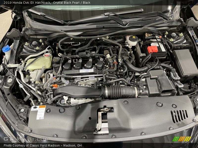 Crystal Black Pearl / Black 2019 Honda Civic EX Hatchback