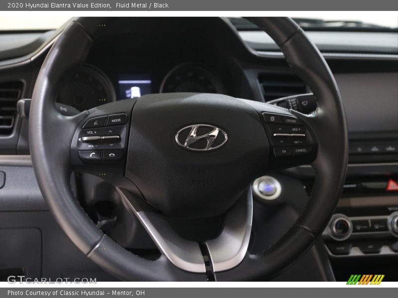 Fluid Metal / Black 2020 Hyundai Elantra Value Edition