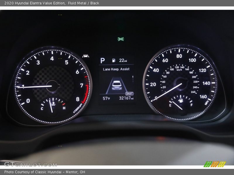 Fluid Metal / Black 2020 Hyundai Elantra Value Edition