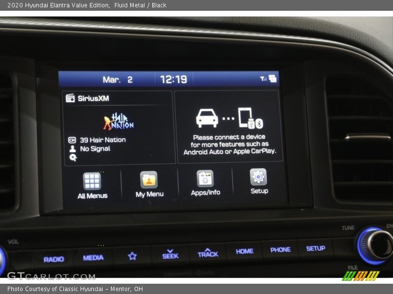 Fluid Metal / Black 2020 Hyundai Elantra Value Edition