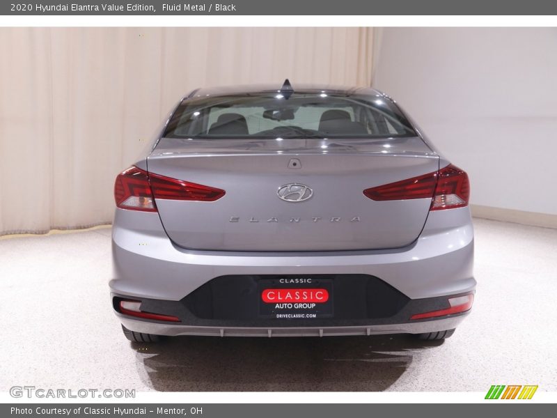 Fluid Metal / Black 2020 Hyundai Elantra Value Edition