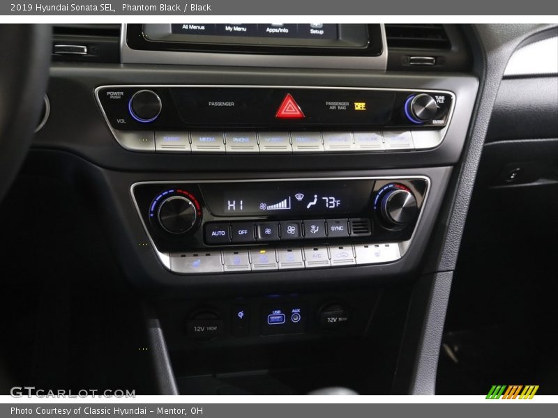 Phantom Black / Black 2019 Hyundai Sonata SEL