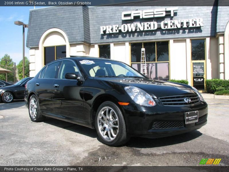 Black Obsidian / Graphite 2006 Infiniti G 35 Sedan