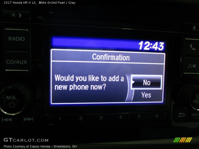 White Orchid Pearl / Gray 2017 Honda HR-V LX