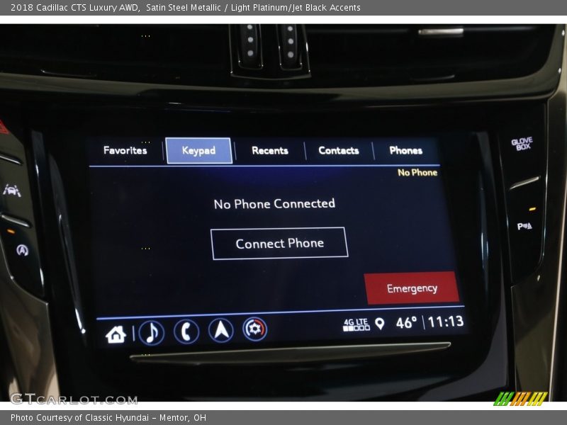 Satin Steel Metallic / Light Platinum/Jet Black Accents 2018 Cadillac CTS Luxury AWD