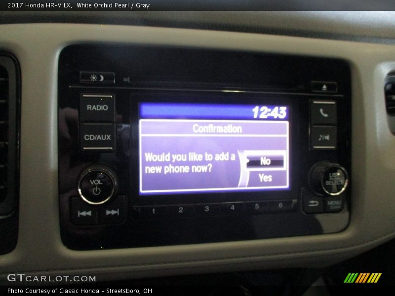 White Orchid Pearl / Gray 2017 Honda HR-V LX
