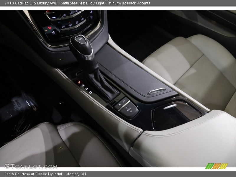 Satin Steel Metallic / Light Platinum/Jet Black Accents 2018 Cadillac CTS Luxury AWD