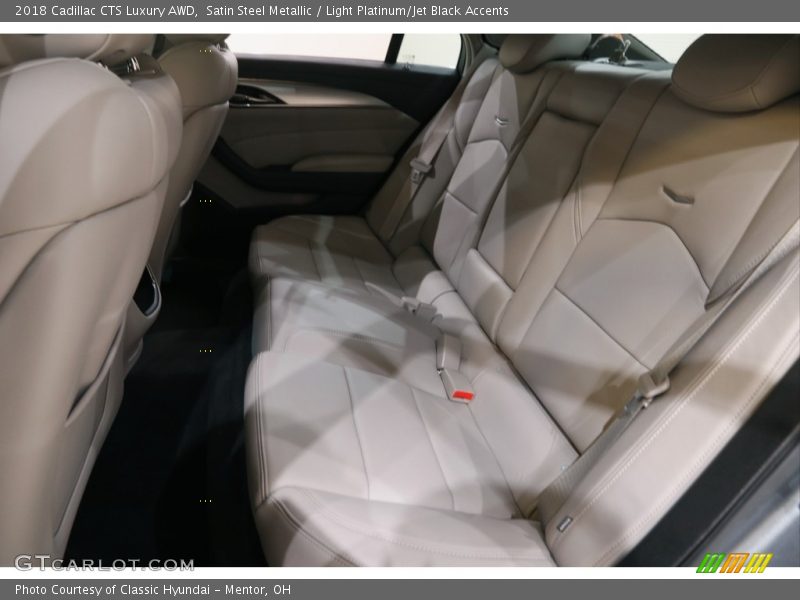 Satin Steel Metallic / Light Platinum/Jet Black Accents 2018 Cadillac CTS Luxury AWD