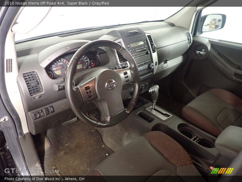 Super Black / Gray/Red 2010 Nissan Xterra Off Road 4x4