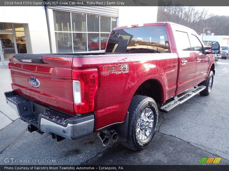 Ruby Red / Earth Gray 2019 Ford F250 Super Duty XLT Crew Cab 4x4
