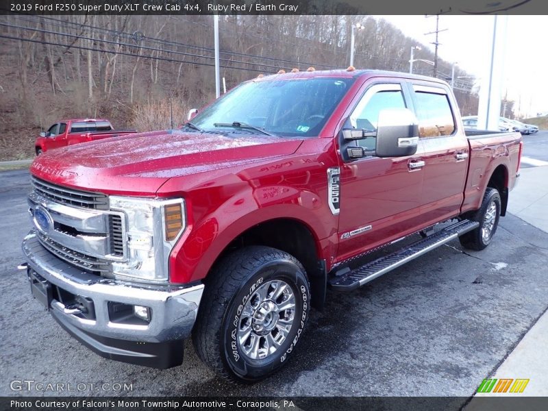 Ruby Red / Earth Gray 2019 Ford F250 Super Duty XLT Crew Cab 4x4