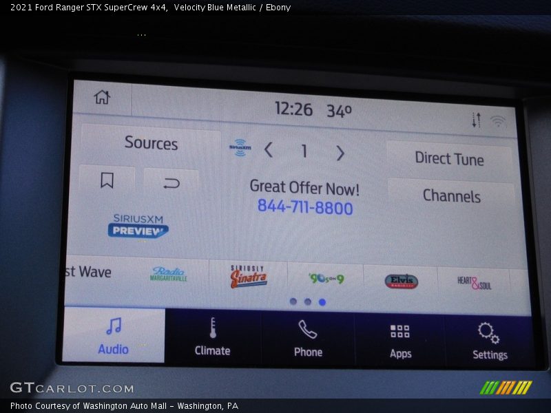 Velocity Blue Metallic / Ebony 2021 Ford Ranger STX SuperCrew 4x4