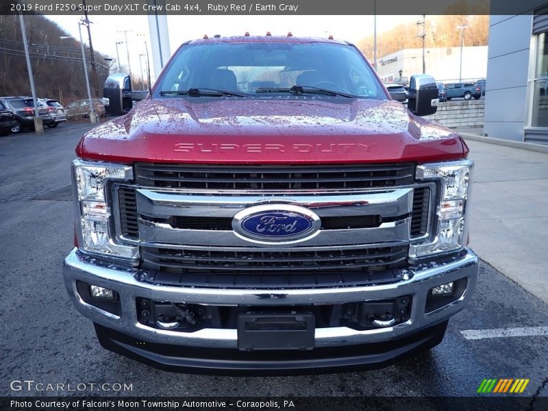 Ruby Red / Earth Gray 2019 Ford F250 Super Duty XLT Crew Cab 4x4