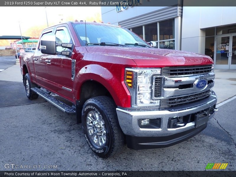 Ruby Red / Earth Gray 2019 Ford F250 Super Duty XLT Crew Cab 4x4
