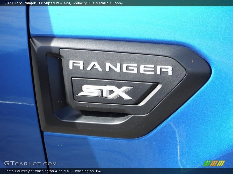 Velocity Blue Metallic / Ebony 2021 Ford Ranger STX SuperCrew 4x4