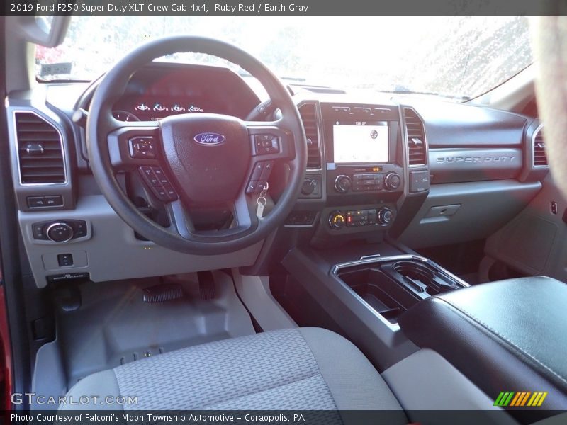 Ruby Red / Earth Gray 2019 Ford F250 Super Duty XLT Crew Cab 4x4