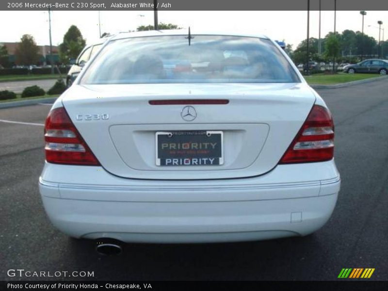 Alabaster White / Ash 2006 Mercedes-Benz C 230 Sport