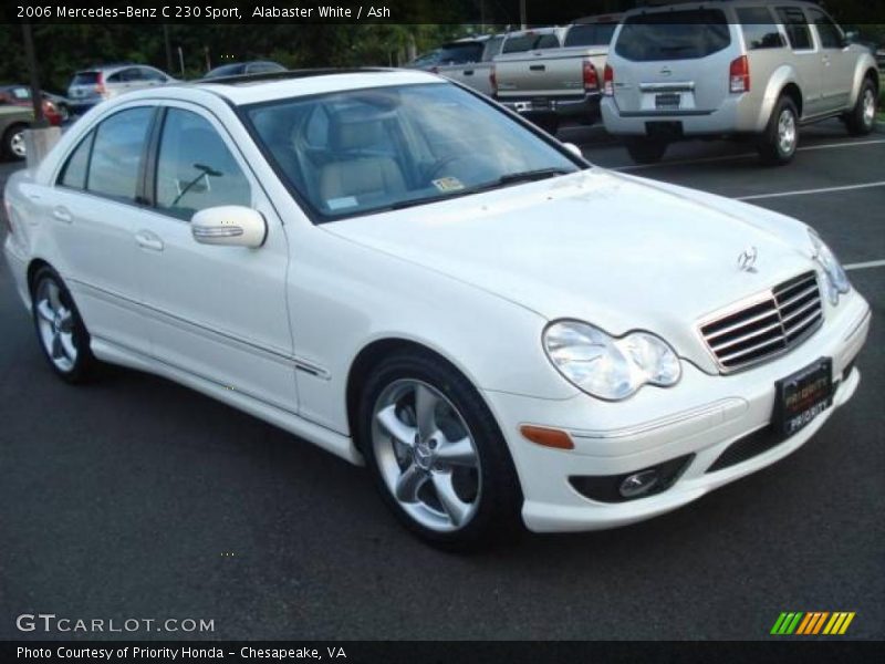 Alabaster White / Ash 2006 Mercedes-Benz C 230 Sport