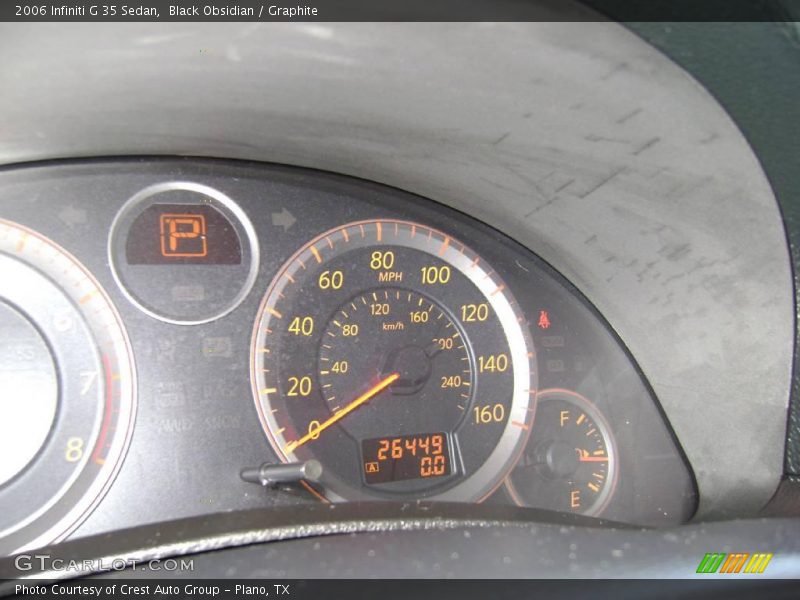 Black Obsidian / Graphite 2006 Infiniti G 35 Sedan