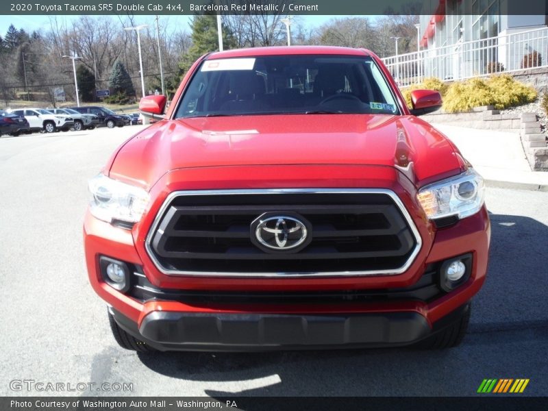 Barcelona Red Metallic / Cement 2020 Toyota Tacoma SR5 Double Cab 4x4