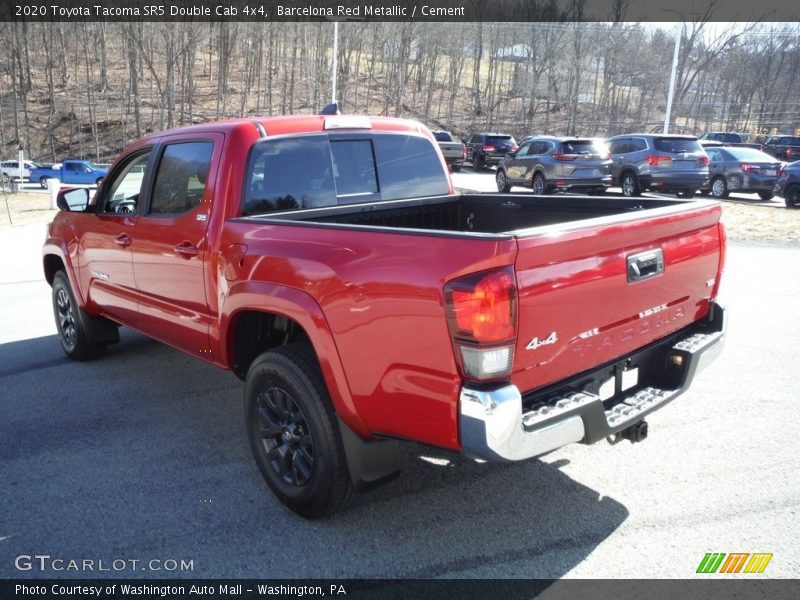Barcelona Red Metallic / Cement 2020 Toyota Tacoma SR5 Double Cab 4x4